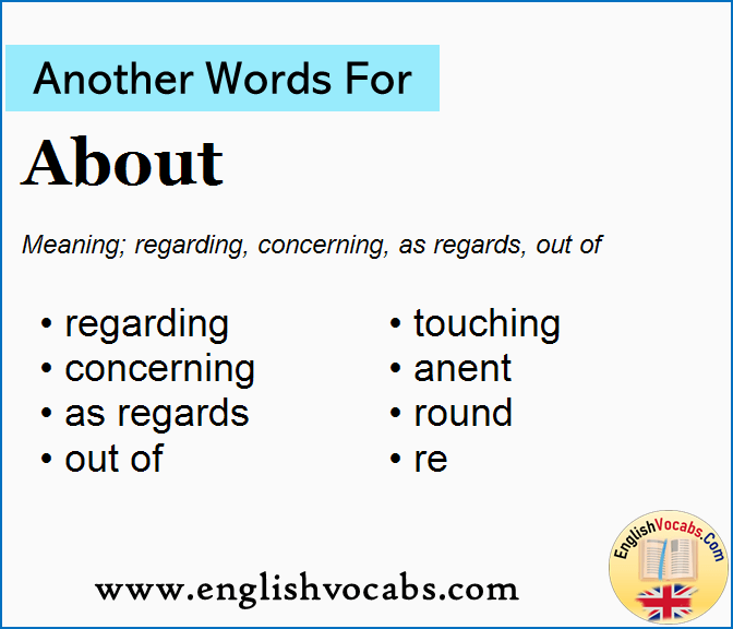 Another word for About, What is another word About