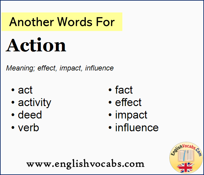 Another word for Action, What is another word Action
