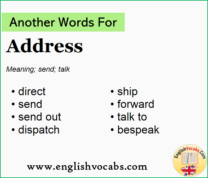  Another Word For Address What Is Another Word Address English Vocabs