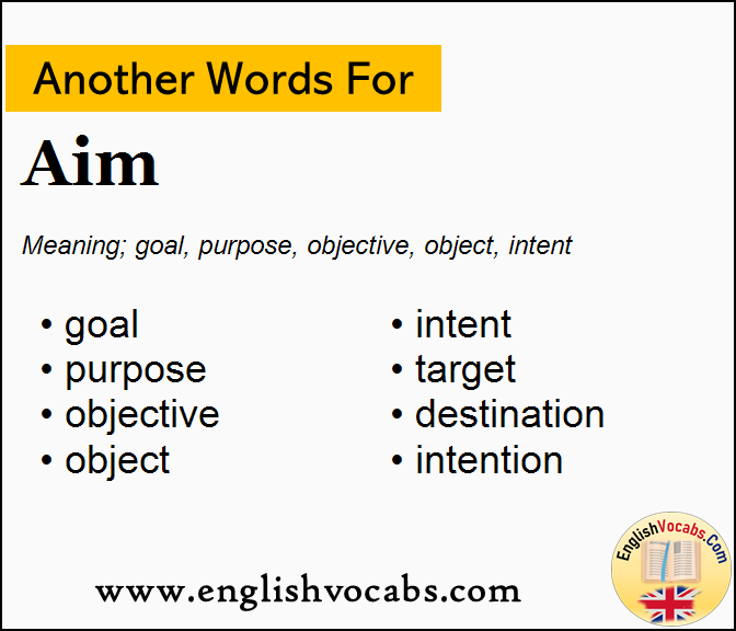 Another Word For Aim What Is Another Word Aim English Vocabs