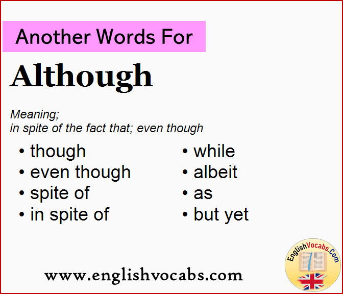 Another word for Although, What is another word Although