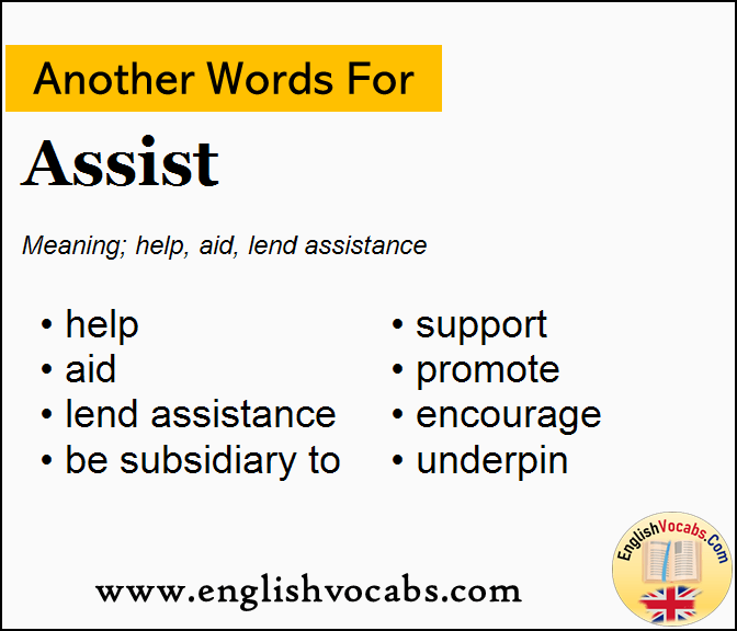 Another word for Assist, What is another word Assist