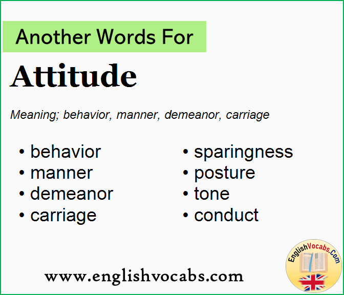 Another word for Attitude, What is another word Attitude