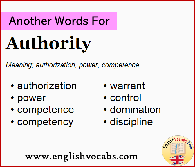 Another word for Authority, What is another word Authority