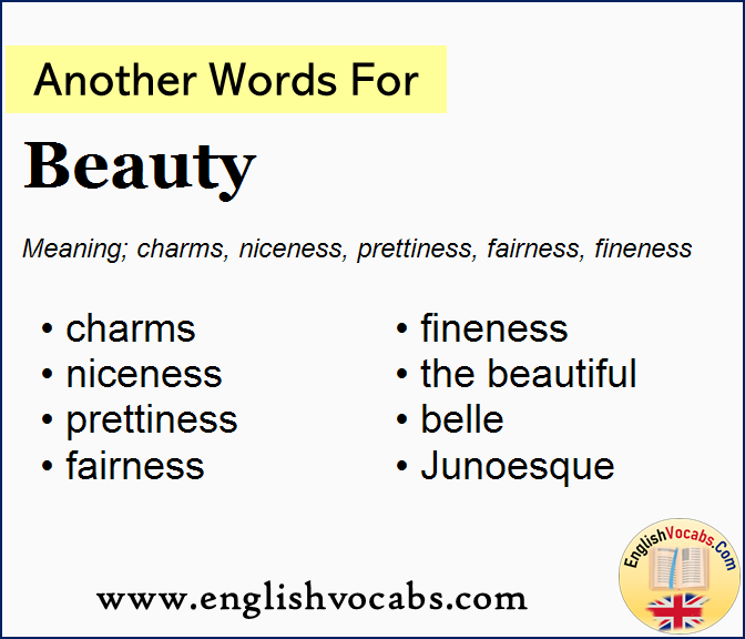 Another Word For Beauty What Is Another Word Beauty English Vocabs