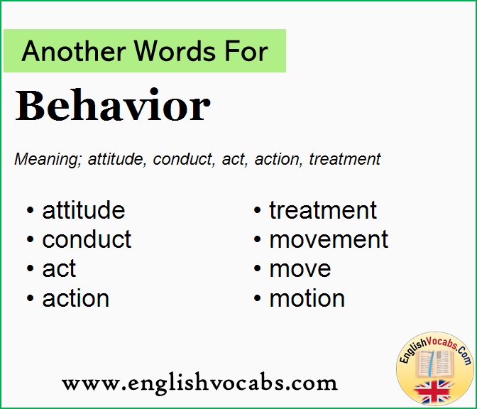 Another word for Behavior, What is another word Behavior