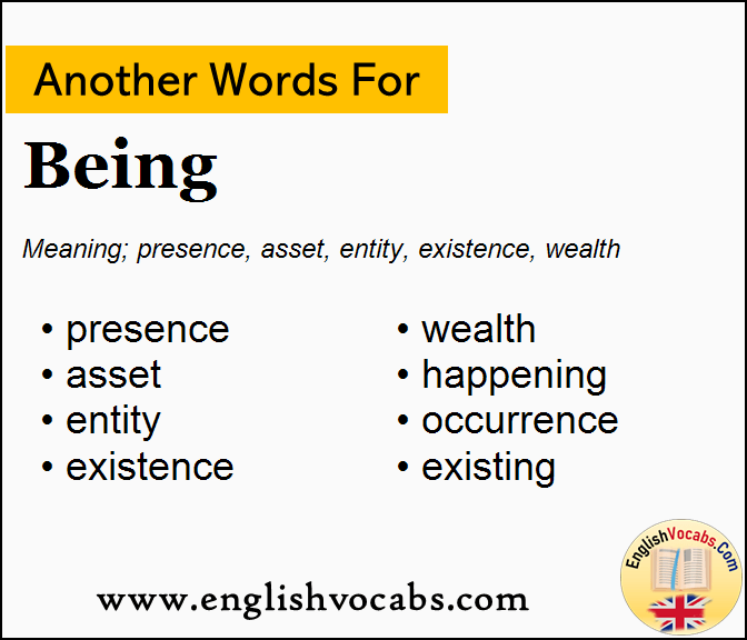 Another Word For Being What Is Another Word Being English Vocabs