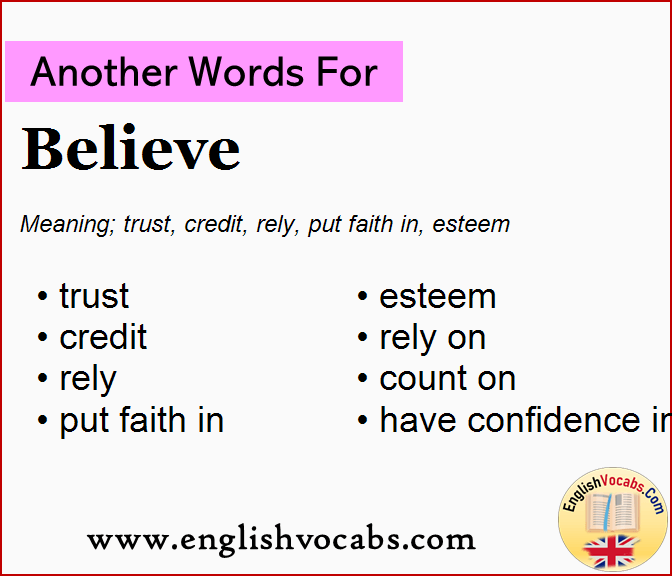 Another word for Believe, What is another word Believe