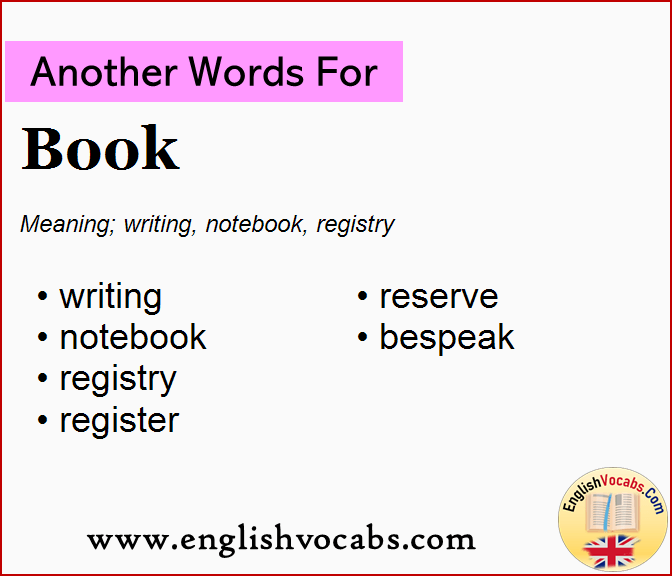 Another Word For Book What Is Another Word Book English Vocabs