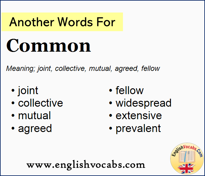 Another Word For Common What Is Another Word Common English Vocabs