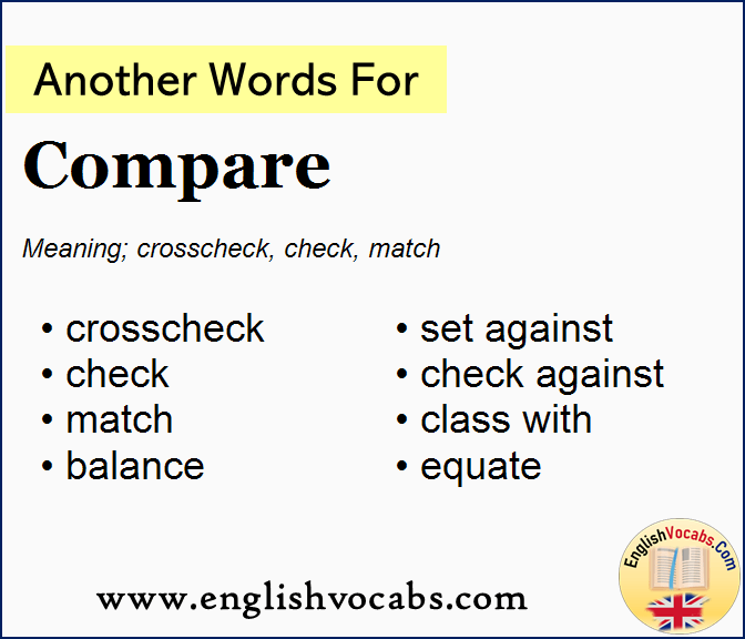 Another Word For Compare What Is Another Word Compare English Vocabs