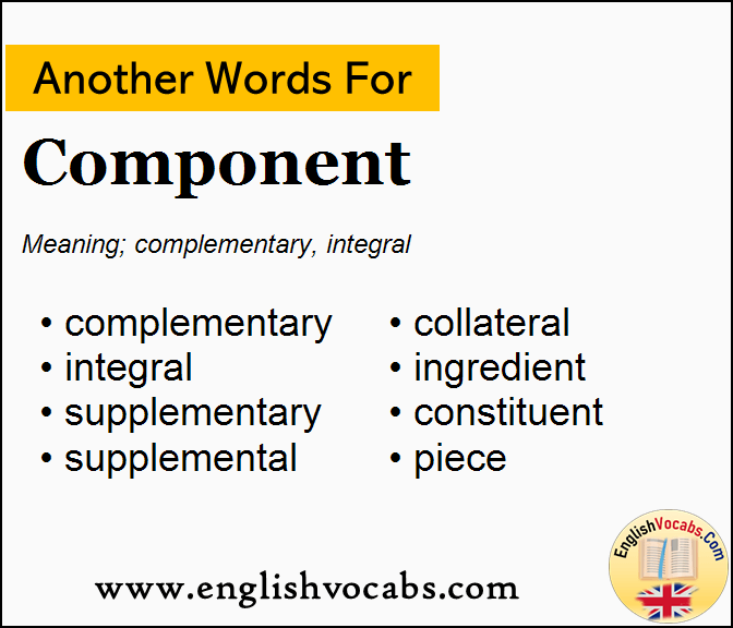 Another word for Component, What is another word Component
