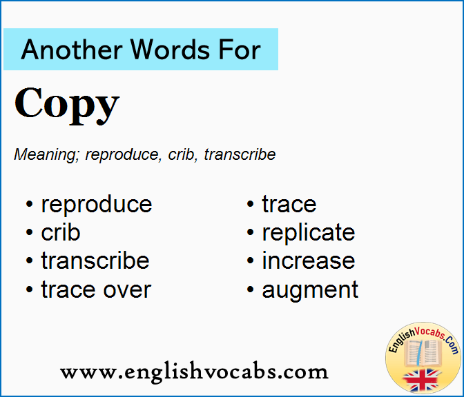Another word for Copy, What is another word Copy