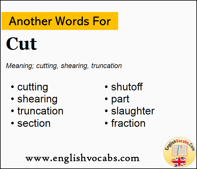 Another Word For Cut What Is Another Word Cut English Vocabs