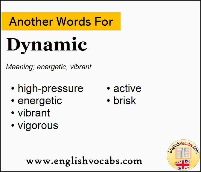 Another word for Dynamic, What is another word Dynamic