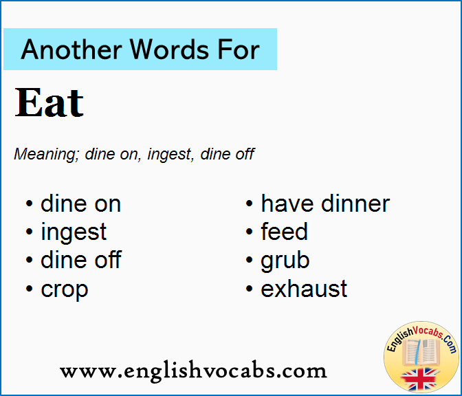 Another word for Eat, What is another word Eat