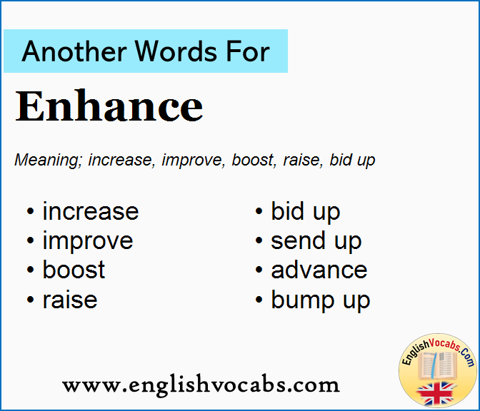 Another word for Enhance, What is another word Enhance