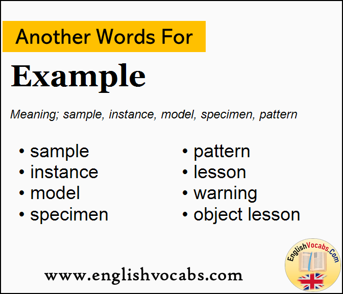 Another word for Example, What is another word Example