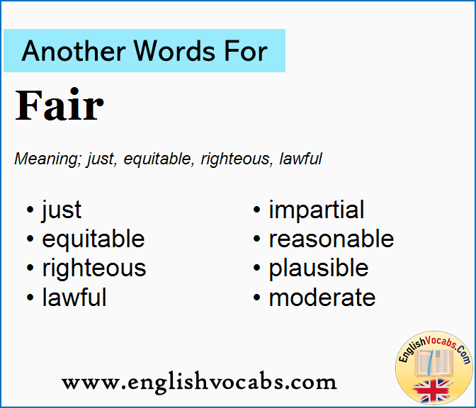 Another word for Fair, What is another word Fair