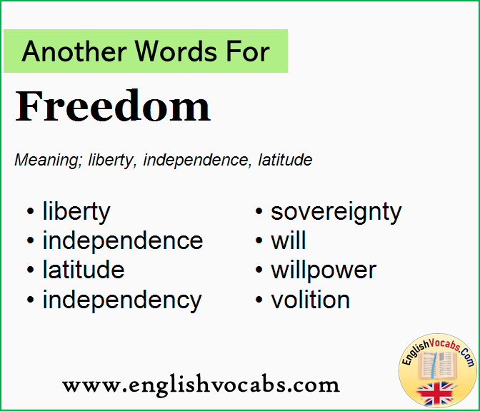 Another word for Freedom, What is another word Freedom