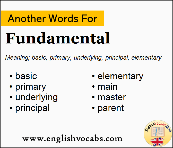 Another word for Fundamental, What is another word Fundamental