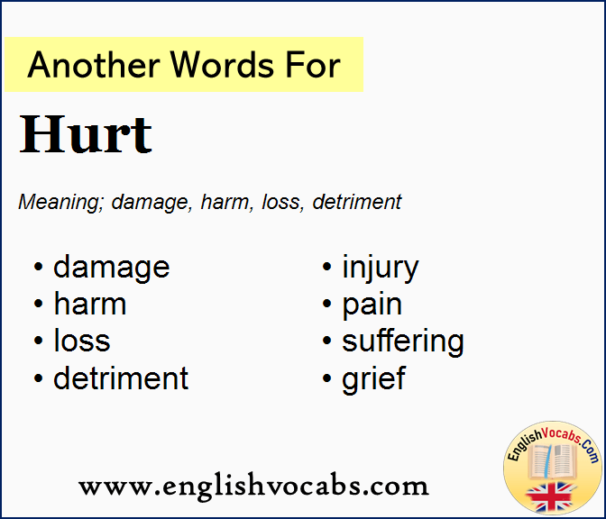 Another word for Hurt, What is another word Hurt