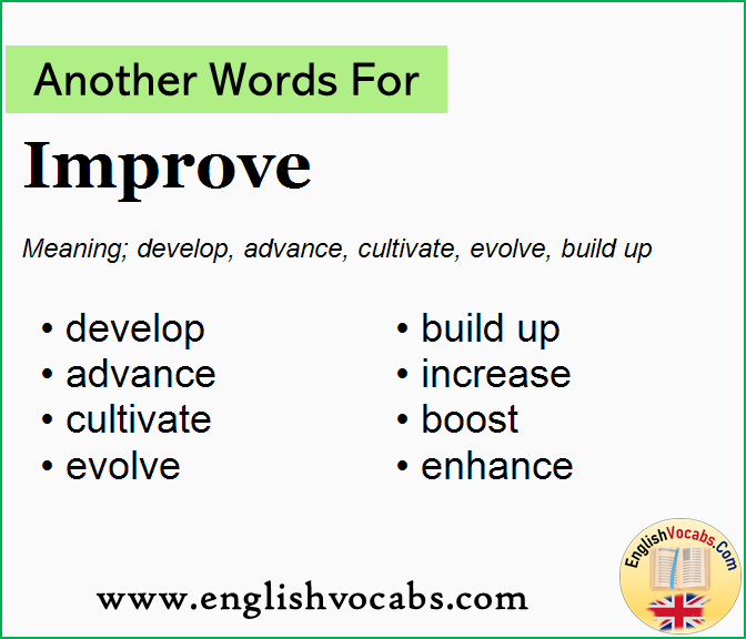 Another word for Improve, What is another word Improve