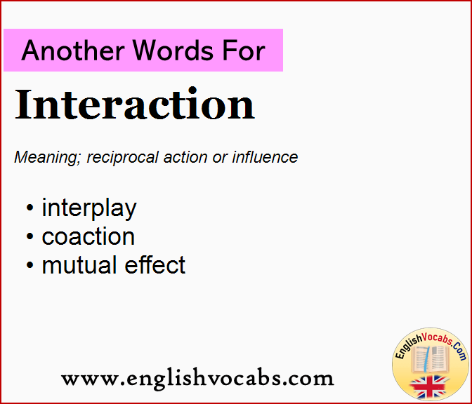 Another word for Interaction, What is another word Interaction