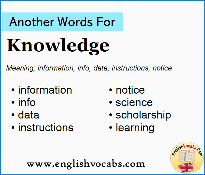  Another Word For Knowledge What Is Another Word Knowledge English Vocabs