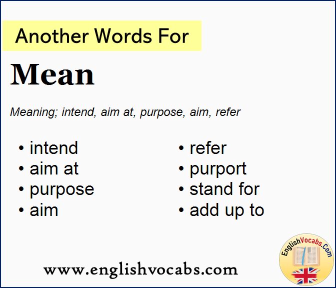 Another word for Mean, What is another word Mean