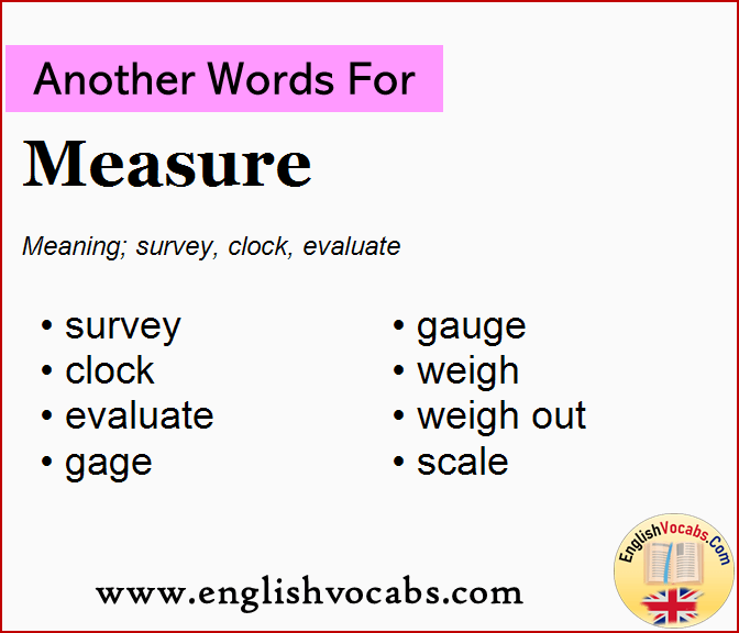 Another word for Measure, What is another word Measure