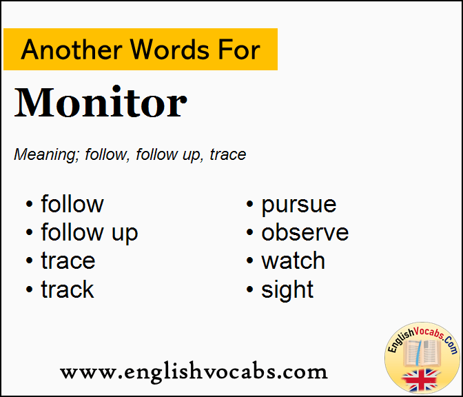 Another word for Monitor, What is another word Monitor