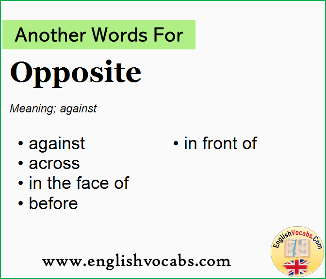 Another Word For Opposite What Is Another Word Opposite English Vocabs