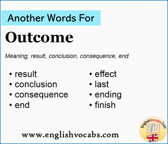 Another word for Outcome, What is another word Outcome