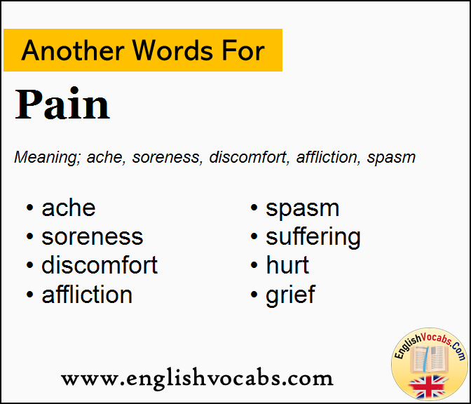  Another Word For Pain What Is Another Word Pain English Vocabs