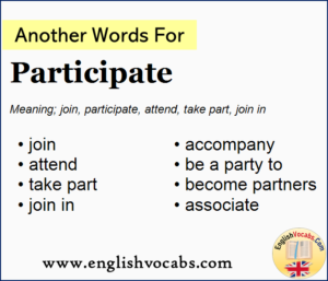 another word for participate resume