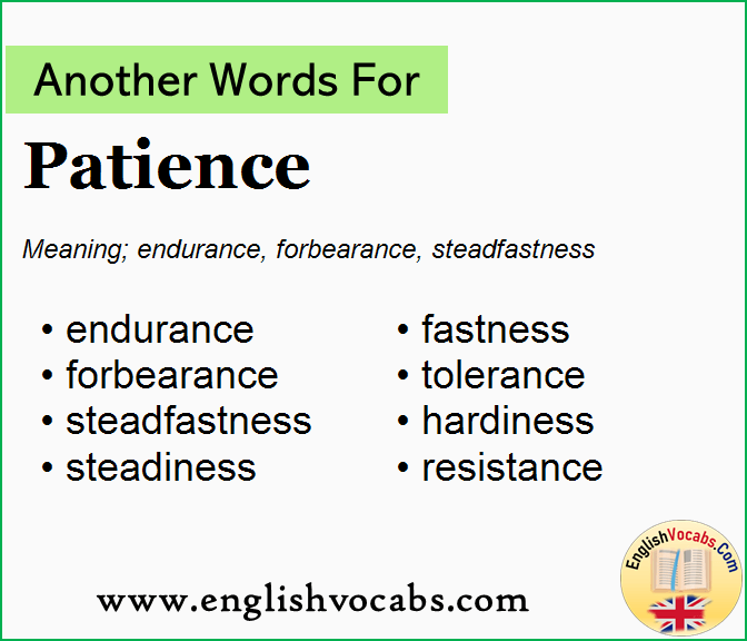 Another word for Patience, What is another word Patience