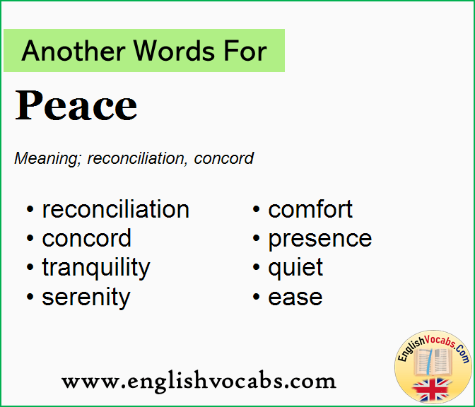 Another word for Peace, What is another word Peace