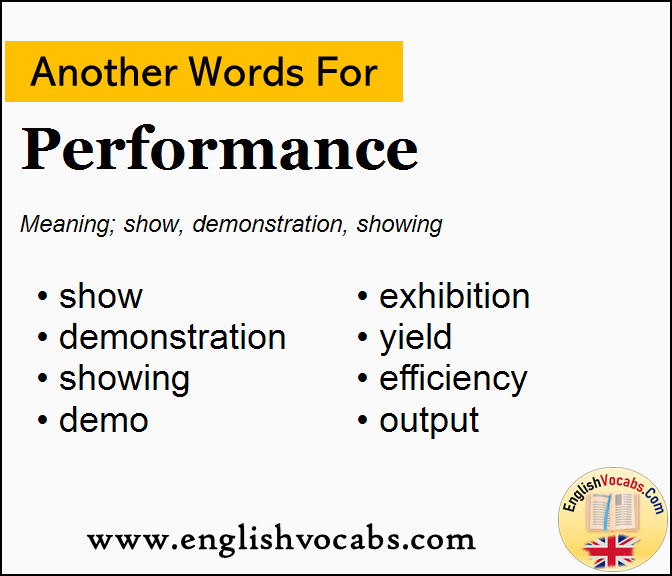 Another word for Performance, What is another word Performance