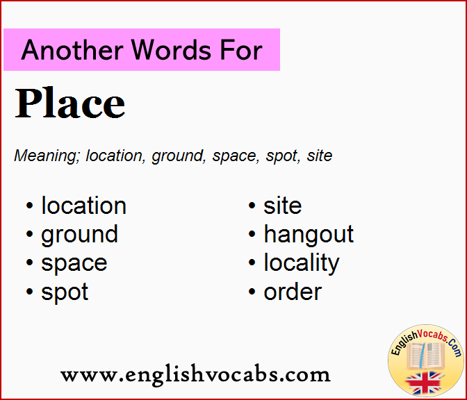 Another word for Place, What is another word Place