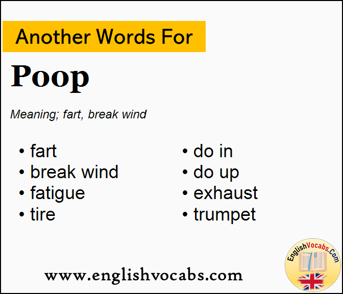 Another word for Poop, What is another word Poop