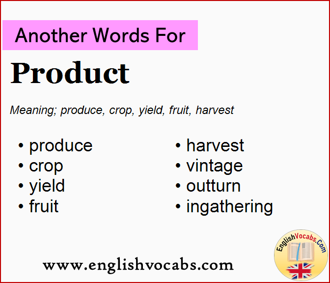 Another word for Product, What is another word Product
