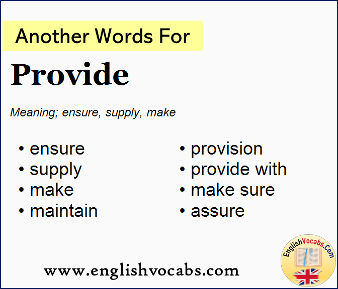 Another word for Provide, What is another word Provide