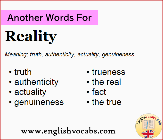 Another word for Reality, What is another word Reality