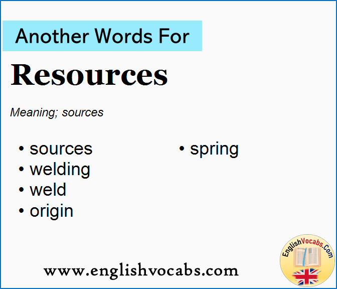 Another word for Resources, What is another word Resources
