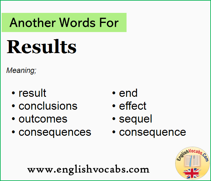 Another word for Results, What is another word Results