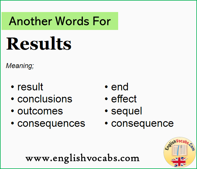 Another Word For Results What Is Another Word Results English Vocabs