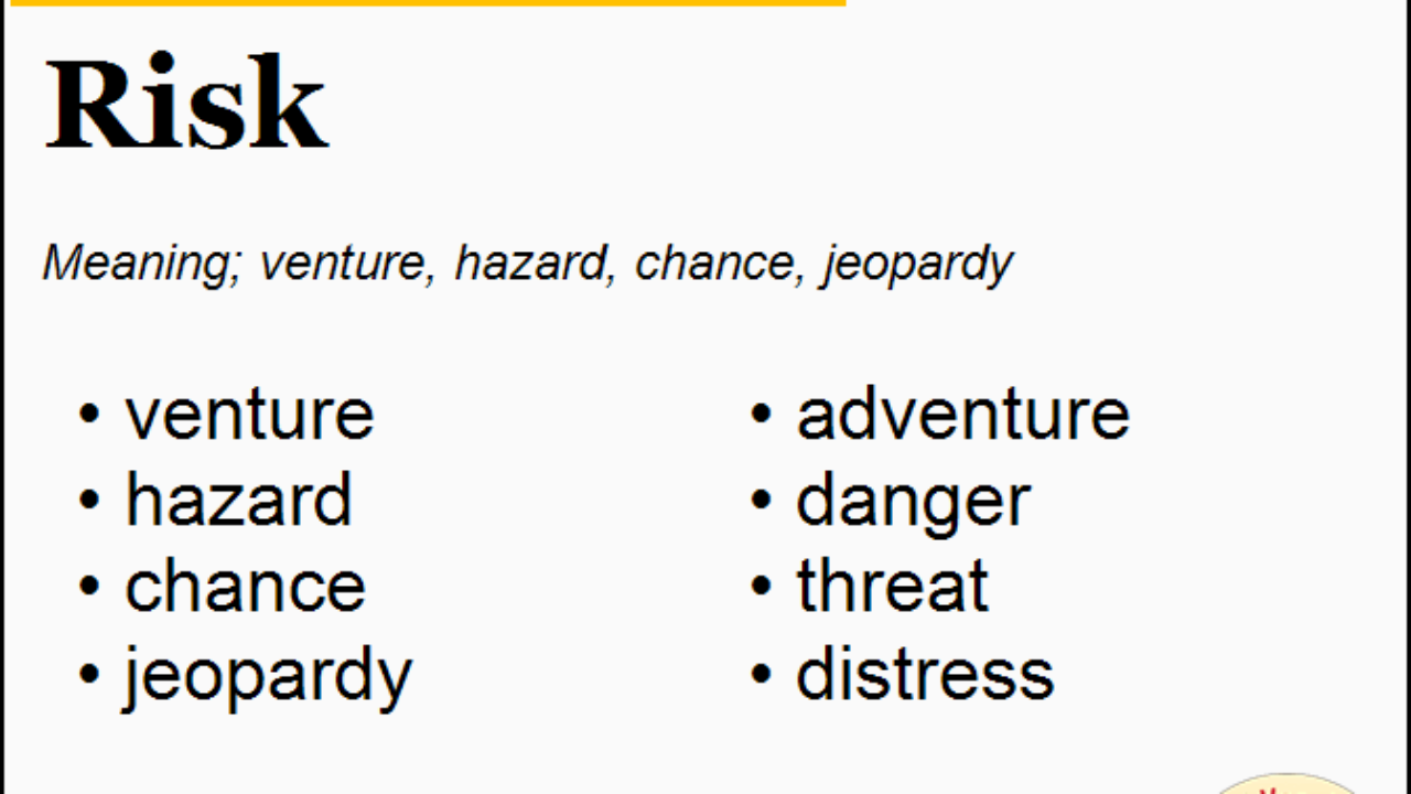 Another Word For Risk Soakploaty