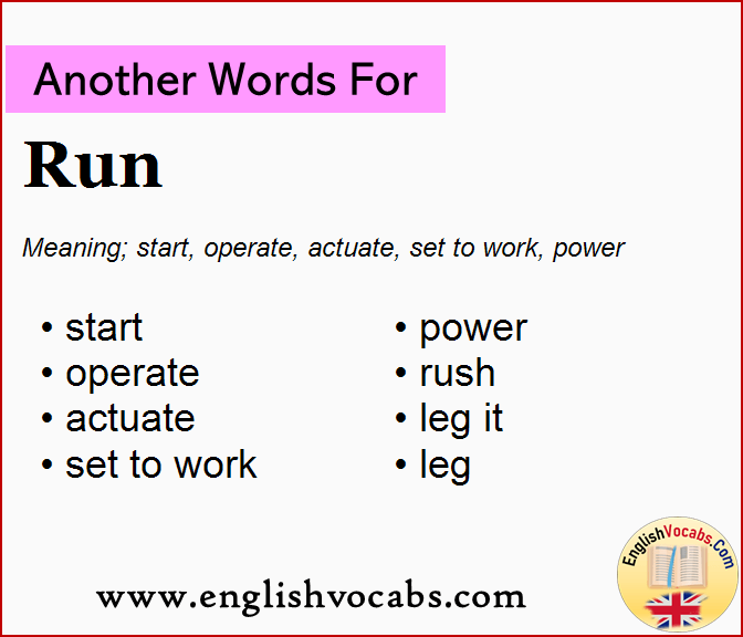 Another word for Run, What is another word Run