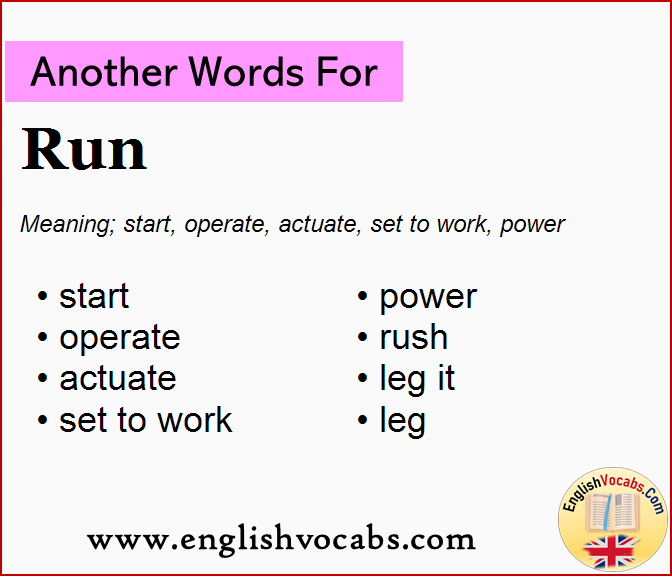 Another Word For Run What Is Another Word Run English Vocabs